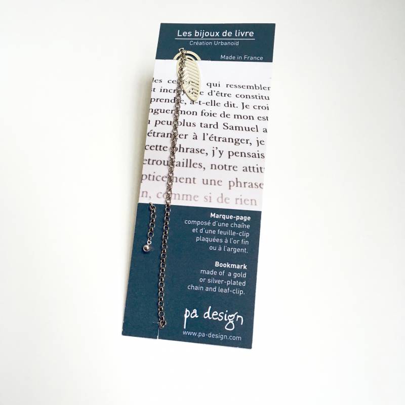 Bijoux de livre - Marque page - Etal de l'Hexagone - Concept store